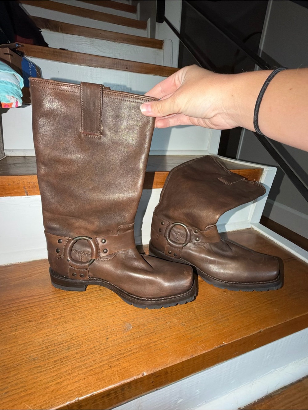 FYRE calf leather boots